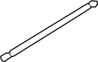 Image of Hood Lift Support image for your 2012 Hyundai Santa Fe 3.5L Lambda II V6 A/T FWD GLS Sport Utility 