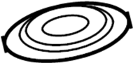 Image of Suspension Coil Spring Cap (Upper) image for your 2000 Hyundai Elantra   