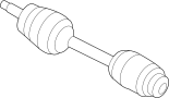 Image of CV Axle Assembly (Left) image for your 2007 Hyundai Veracruz 3.8L V6 A/T AWD Limited Sport Utility 