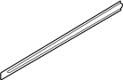 Image of Door Molding (Left, Front, Upper, Lower) image for your 2011 Hyundai Azera  Limited Sedan 