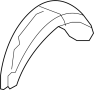 Image of Quarter Panel Splash Shield (Left, Rear) image for your 2012 Hyundai Veloster   