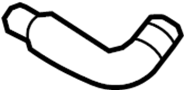 Image of Fuel Filler Hose (Lower) image for your 2001 Hyundai Tiburon   