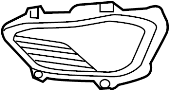 Image of Fog Light Trim (Right, Front) image for your 2022 Hyundai Ioniq  Plug-In Hybrid SE Hatchback 