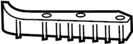 Image of Bumper Cover Bracket (Front, Upper) image for your 2016 Hyundai Genesis Coupe   