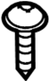 Image of Screw. (Front, Rear, Upper, Lower). A Screw that is used to. image for your 2012 Hyundai Tucson   