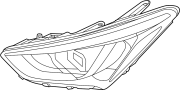 Image of Headlight Assembly (Left) image for your 2015 Hyundai Santa Fe   