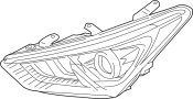 Image of Headlight Assembly (Left) image for your 2013 Hyundai Accent   