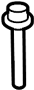 View Bolt. Mount. Bracket. Support. (Front, Rear, Upper, Lower) Full-Sized Product Image