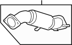 View MUFFLER ASSY-FRONT. MUFFLER ASSY-FRT Full-Sized Product Image
