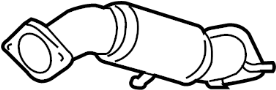 Image of Pipe. Muffler. Exhaust. Assembly. Intermediate. (Front). Exhaust Intermediate. image for your 2012 Hyundai Tucson  Limited Sport Utility 