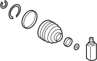 Image of CV Joint Boot Kit (Right, Front) image for your 2016 Hyundai Santa Fe Sport  Base Sport Utility 