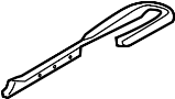 Image of Seat Track Cover (Right, Rear) image for your 2022 Hyundai Kona N   