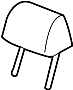 Image of Headrest (Rear) image for your 1999 Hyundai Accent   
