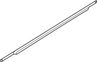 Image of Door Belt Molding (Left, Front, Upper) image for your 2010 Hyundai Genesis  3.8 Sedan 