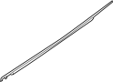 Image of Door Belt Molding (Left, Rear, Upper) image for your 2010 Hyundai Genesis  3.8 Sedan 