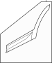Image of Door Molding (Right, Rear, Upper, Lower) image for your Hyundai