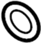 Image of Washer. Arm. Suspension. Cntl. Control. (Rear, Upper). A flat disc with a hole. image for your 2013 Hyundai Tucson   
