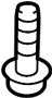 View Bolt. Mount. Suspension. Shock. Arm. (Rear, Upper) Full-Sized Product Image