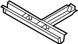 Image of Floor Pan Crossmember (Front, Rear, Upper) image for your 2010 Hyundai Veracruz   