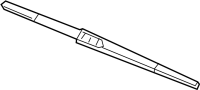 Image of Back Glass Wiper Blade (Rear) image for your Hyundai