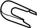 View Back Glass Wiper Arm Cap. CAP - REAR (RR) WIPER ARM.  Full-Sized Product Image