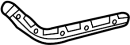 Image of Bumper Cover Support Rail (Left, Rear, Upper) image for your 2015 Hyundai Santa Fe  Sport 2.0T Sport Utility 