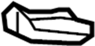 Image of Bumper Impact Bar Bracket (Rear, Lower) image for your 2021 Hyundai Kona   