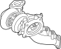 View Exhaust Manifold. TURBOCHARGER.  Full-Sized Product Image