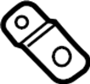 View Windshield Wiper Linkage Brace Full-Sized Product Image