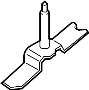 Image of Roof Luggage Carrier Side Rail Bracket (Right, Rear) image for your Hyundai