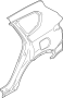 Image of Quarter Panel (Right) image for your 2007 Hyundai Tucson  Limited Sport Utility 