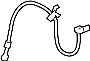 Image of Brake Hydraulic Hose (Left, Rear) image for your 2004 Hyundai Tiburon   