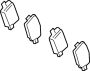 Image of Disc Brake Pad Set (Rear) image for your 2011 Hyundai Accent   