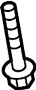 View Bolt. Mount. Suspension. Shock. Arm. (Rear, Upper) Full-Sized Product Image 1 of 10