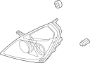 Image of Headlight Assembly (Right) image for your 2015 Hyundai Accent  GLS Sedan 