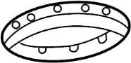 View PAD-FR SPRING UPR. PAD-FRONT SPRING,UPR Full-Sized Product Image