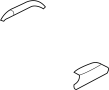 Image of Roof Rack Cover (Right, Rear) image for your 2002 Hyundai Santa Fe  LX Sport Utility 