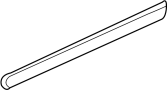 Image of Door Molding (Left, Front, Upper, Lower) image for your 2002 Hyundai Santa Fe  GLS Sport Utility 