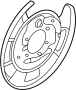 Image of Plate. Brake. Backing. Shield. (Left, Rear). A Backing Plates used on. image for your 2017 Hyundai Tucson  Value Sport Utility 