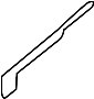 Image of Bumper Cover Bracket (Left, Rear, Upper, Lower) image for your 2012 Hyundai Sonata  GLS Sedan 