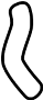 Image of HVAC Heater Hose (Rear) image for your 2009 Hyundai Veracruz   