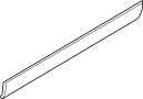 Image of Door Molding (Left, Front, Upper, Lower) image for your 2002 Hyundai Santa Fe  GLS Sport Utility 