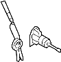 Image of Door Lock Cylinder (Left, Front) image for your 2010 Hyundai Veracruz   