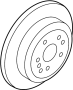 View Disc Brake Rotor (Rear) Full-Sized Product Image 1 of 2