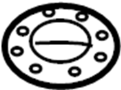 View Coil Spring Insulator (Rear, Upper, Lower) Full-Sized Product Image
