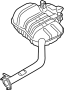 Image of Exhaust Muffler (Rear) image for your 2011 Hyundai Tucson 2.4L A/T FWD GLS Sport Utility 