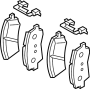 Image of Disc Brake Pad Set (Front) image for your 2023 Genesis G70   