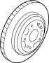 Image of Disc Brake Rotor (Rear) image for your 2016 Hyundai Genesis Coupe   