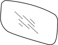 Image of Door Mirror Glass (Rear) image for your 2014 Hyundai Sonata  SE Sedan 
