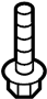View Screw. Bracket. Cover. Bolt. (Upper, Lower) Full-Sized Product Image